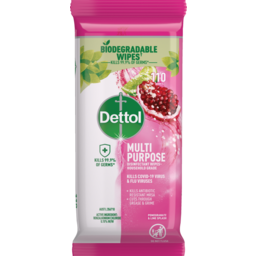 Photo of Dettol Multi Purpose Disinfectant Wipes Pomegranate & Lime Splash 110 Pack