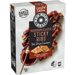 Photo of Red Rock Deli Bourbon Glazed Sticky Ribs Limited Edition Crackers 135g