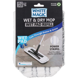 Photo of Wht Mgc Wet Pad Mop Refill 1pk