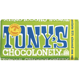 Photo of Tony's Chocolonely Almond Sea Salt Dark Chocolate
