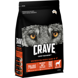Photo of Crave Grain Free Dry Dog Food Chicken & Salmon Bag