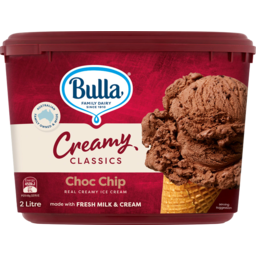 Photo of Bulla Premium Creamy Classics Rich Choc Chip 2Ltr