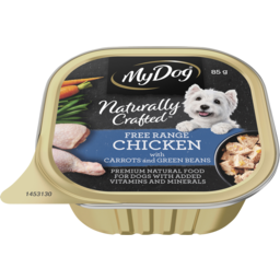 Photo of My Dog Naturally Crafted Wet Dog Food Free Range Chicken With Carrots And Green Beans Tray