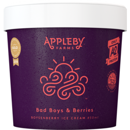 Photo of Appleby Farms Ice Cream Boysenberry 850ml