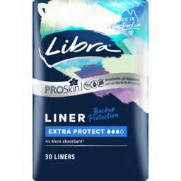 Photo of Libra Extra Protect Backup Protection Pro Skin Panty Liners 30 Pack