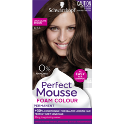 Photo of Schwarzkopf Perfect Mousse Chocolate Brown 4-65 Permanent Hair Colour One Application