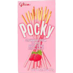 Photo of Glico Pocky Biscuit Stick Strawberry 47gm
