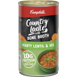Photo of Campbell's Country Ladle Soup Hearty Lentil & Veg With Chicken Bone Broth 505g