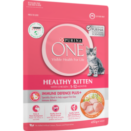 Photo of Purina One Dry Cat Food Kitten Active Chicken 450g