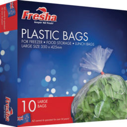 Photo of Fresha Plastic Bags Large 10 Pack