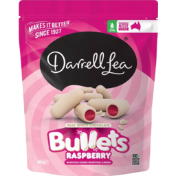 Photo of Darrell Lea Bullet Raspberry White Chocolate