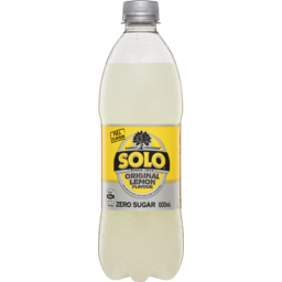 Photo of Solo Zero Sugar Original Lemon Soft Drink Bottle