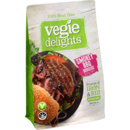Photo of Vegie Delights Plant Based Smokey BBQ Burger 4 Pack