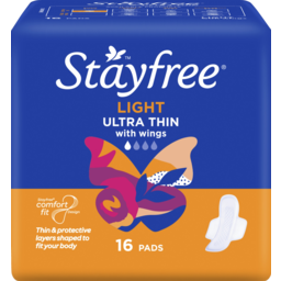 Photo of Stayfree Ultra Thin Light Wings Sanitary Pads 16 Pack