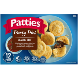 Photo of Patties Classic Beef Party Pies 12 Pack