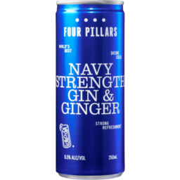 Photo of Four Pillars Navy Strength Gin & Ginger 24x250ml