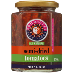 Photo of Sandhurst Sun-Dried Tomatoes Plump & Juicy 270gm