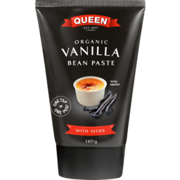 Photo of Queen Organic Vanilla Bean Paste With Seeds 140g