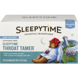 Photo of Celestial Seasonings Sleepytime Throat Tamer Caffeine Free Wellness Tea Bags - 20 Ct