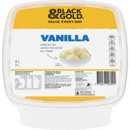 Photo of Black & Gold Icecream Vanilla