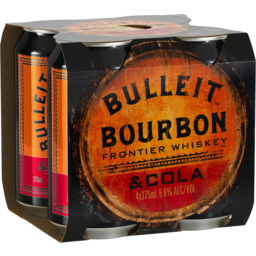 Photo of Bulleit Bourbon And Cola 6% 375ml 4pk
