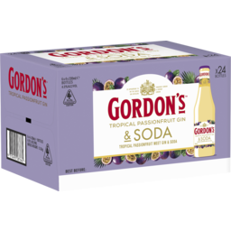 Photo of Gordon's Tropical Passionfruit & Soda Bottle