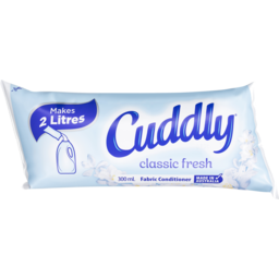 Photo of Cuddly Refill Sachet Fabric Softener Conditioner Classic Fresh 300ml Makes 2l Made In Australia Long Lasting Fragrance 300ml