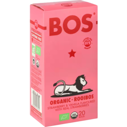 Photo of Bos Tea Bags Strawberry Vanilla 20 Pack