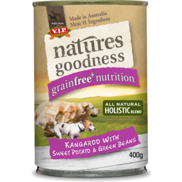 Photo of Natures Goodness Dog Food Kangaroo Sweet Potato & Green Beans 400g