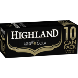 Photo of Highland Scotch Whisky & Cola 4.8% 10x375ml