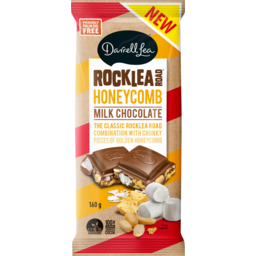 Photo of Darrell Lea Rocklea Road Honeycomb Chocolate Block 160g