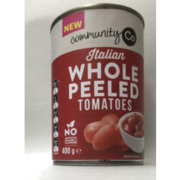 Photo of Community Co Whole Peeled Tomatoes 400g