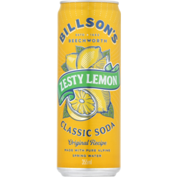 Photo of Billson's Zesty Lemon Classic Soda 355ml