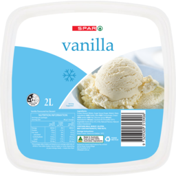 Photo of SPAR Ice Cream Vanilla Reduced Fat 2lt
