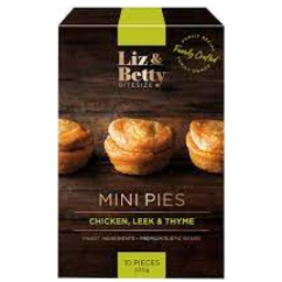Photo of Liz Mini Pies Chicken Leek 200g