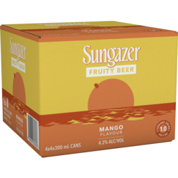 Photo of Sungazer Fruity Beer Natural Mango Cans
