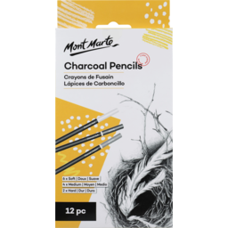 Photo of Mm Signature Charcoal Pencils 12pce