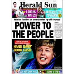 Photo of Herald Sun Thursday