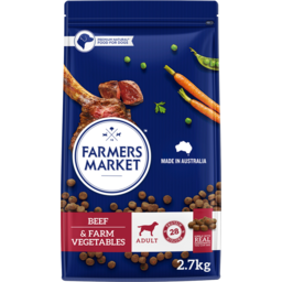 Photo of Farmers Market Beef And Farm Vegetables Dry Dog Food 2.7kg