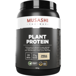 Photo of Musashi Plant Protein Vanilla 900g 330g