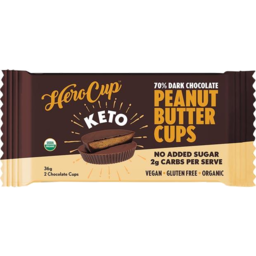 Photo of HEROCUP:HC Keto Peanut Butter Cup 70% Dark