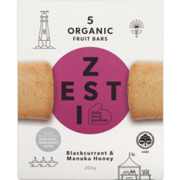 Photo of Zesti 5 Organic Fruit Bars Blackcurrant & Manuka Honey