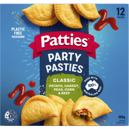 Photo of Patties Party Pasties 12 Pack 500g