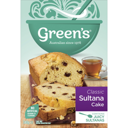 Photo of Green's Traditional Classic Sultana Cake Mix 340g