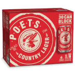 Photo of Poets Lager 4.2% 30 *375