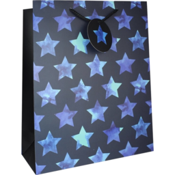 Photo of Henderson Greetings Gift Bag Medium Blue Stars