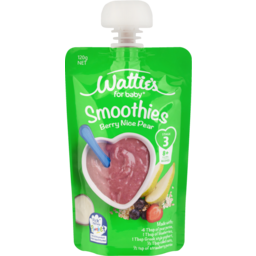 Photo of Wattie's For Baby Smoothies Berry Nice Pear Pouch