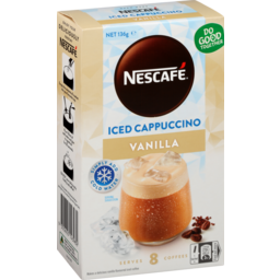Photo of Nescafe Iced Vanilla Cappuccino Coffee Sachets 8 Pack 136g