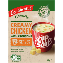 Photo of Soup, Continental Cup-a-Soup Creamy Chicken with Croutons 2-pack