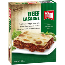 Photo of On The Menu Beef Lasagne 260 Grams